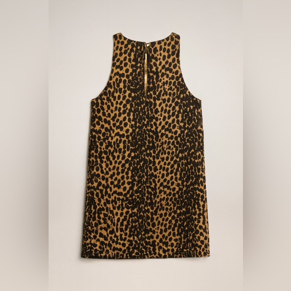 Future Collective Elegant Leopard Print Sleeveless Mini Dress - Picture 3 of 4